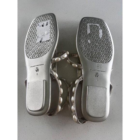 STUART WEITZMAN PEARLITA SANDALS FLATS SIZE 8 - Picture 5 of 8